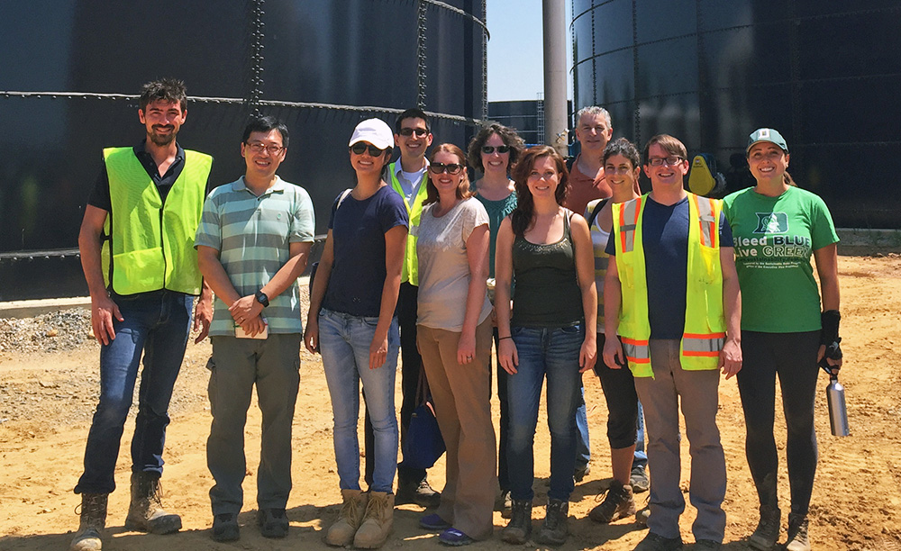 Bass Connections campus digester team visits Charlotte