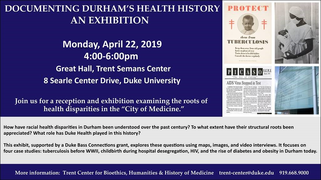 Documenting Durham’s Health History: Understanding the Roots of Health Disparities