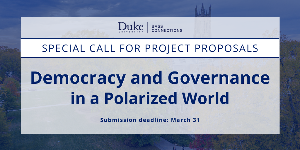 Special Call for Project Proposals: Democracy and Governance in a Polarized World