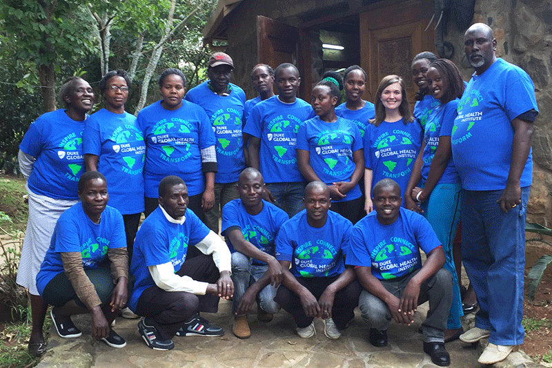 Eve Puffer and her team in Kenya