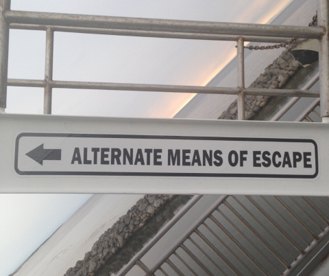 Alternate means of escape.