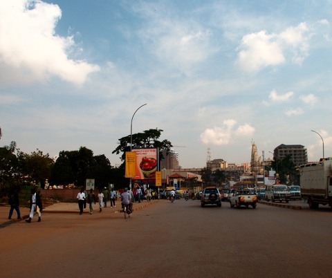 Traffic in Kampala.