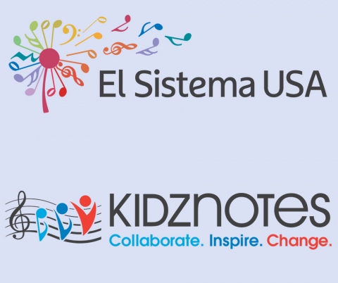 El Sistema and Kidznotes logos.