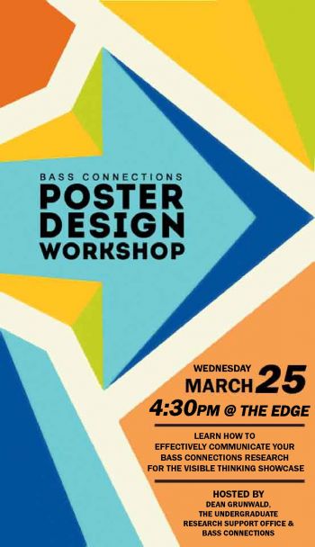 3/25: Poster Design Workshop 