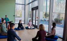 Image: Weekly open mindfulness meditation at the Duke Wellness Center is open to the Duke community, by Jared Lazarus