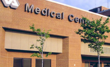 Exterior view of Durham VA Medical Center.