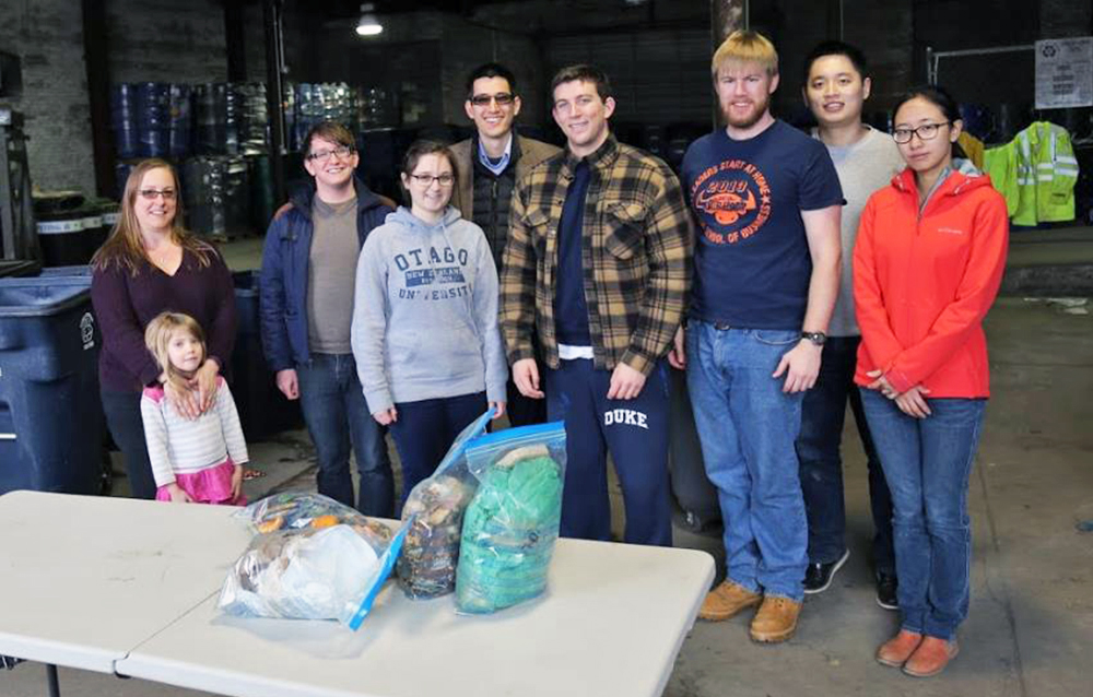 Bass Connections team, campus digester