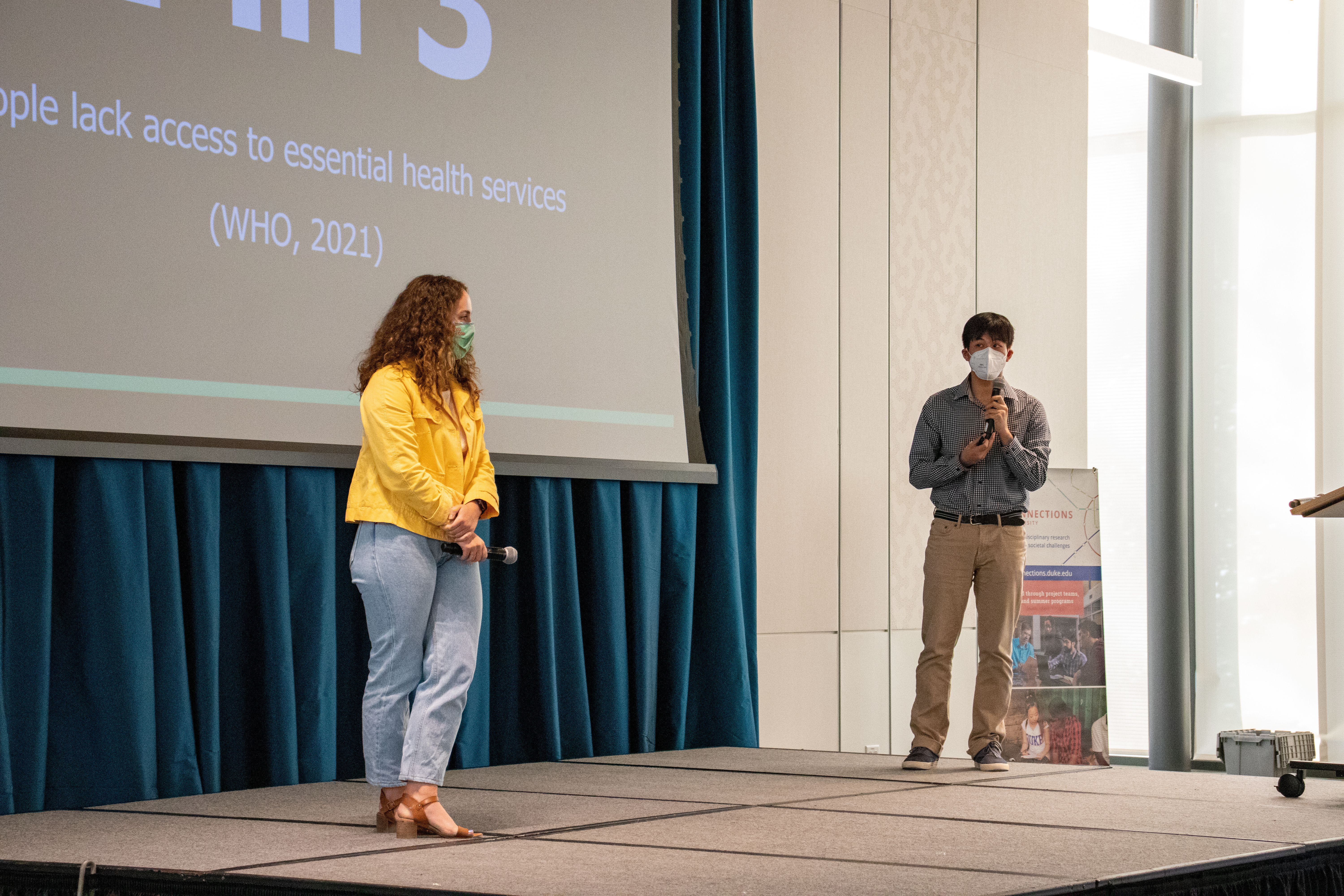 Katie Thomas '22 (MS in Global Health) and Shawin Vitsupakorn '23.