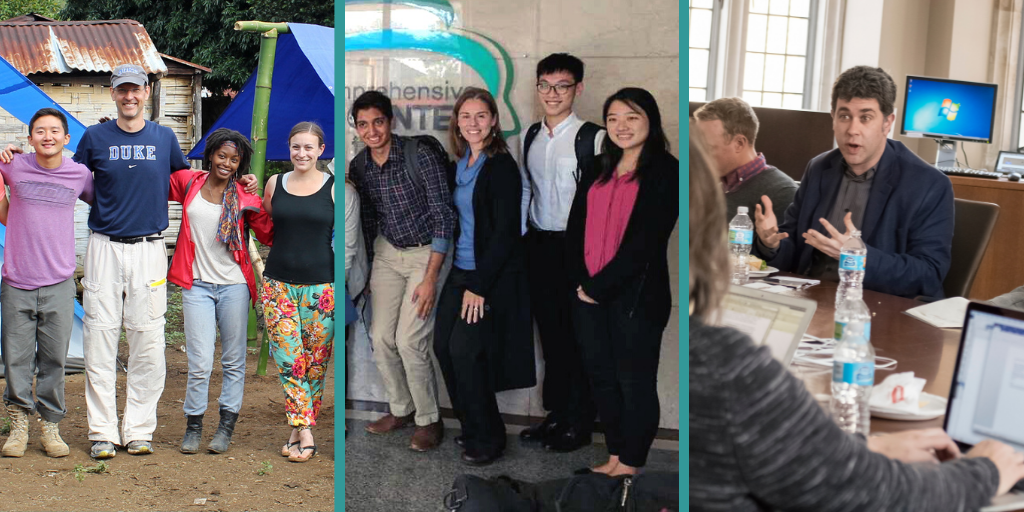 Charles Nunn, Janet Bettger and Phil Stern with students and colleagues.