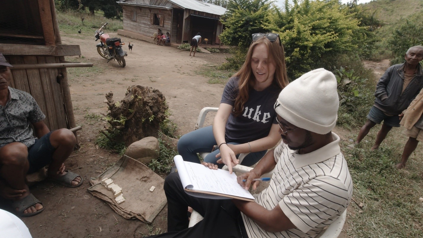 Students conducting an interview