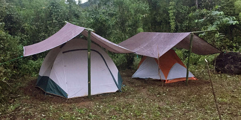 Tents.