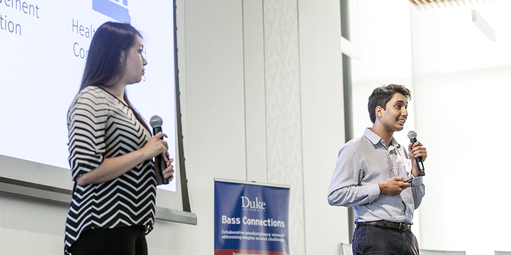 Sahil Sandhu ’20 and Veronica Sotelo Munoz (MPP).