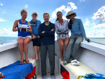 David Johnston team on boat