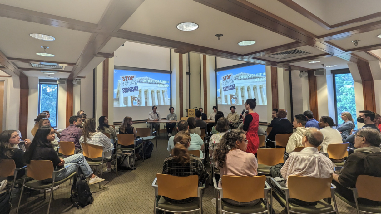 People at panel event.