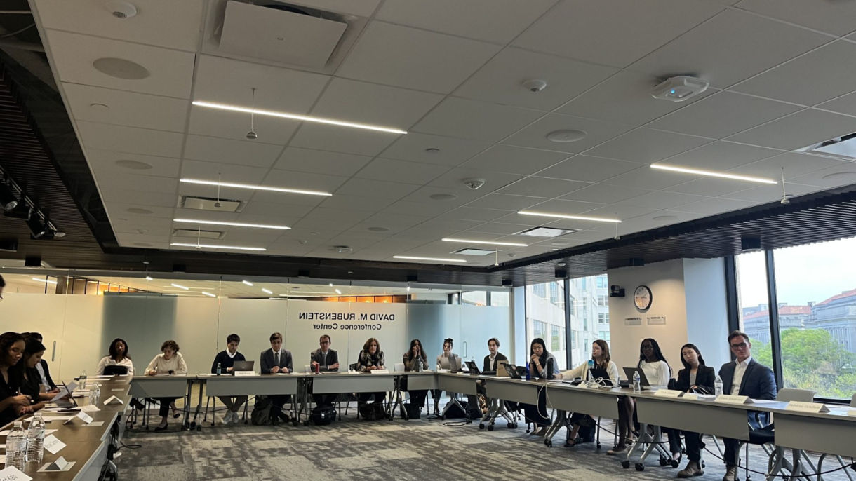 Team presentation and discussion in Washington, D.C.